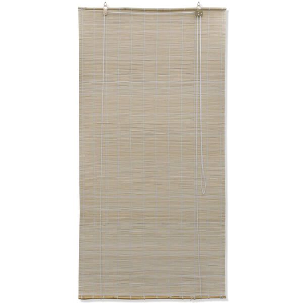 vidaXL Luonnolliset bambu rullaverhot 2 kpl 120x160 cm
