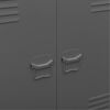 vidaXL Teollinen säilytysarkku antrasiitti 90x40x100 cm teräs