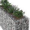 vidaXL Gabion Kohotettu Peti Hopea 170 x 50 x 80 cm Galvanoitu ter&auml;s