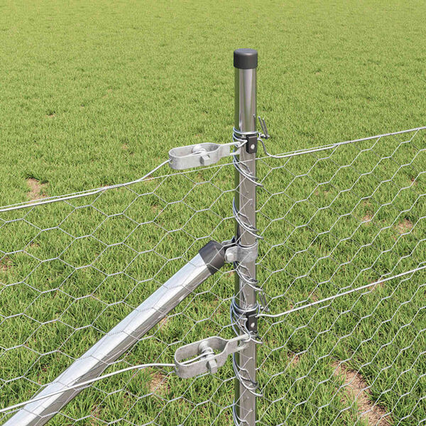 vidaXL Aitalatu Hopea 10 x 0,4 m (36 mm verkko) Ter&auml;s