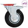 vidaXL Rullapy&ouml;r&auml;t 12 kpl 125 mm