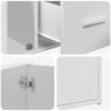 vidaXL Kulmakaappi valkoinen 160x40x45 cm lastulevy
