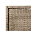 vidaXL Puutarhan s&auml;ilytyskaappi beige 83x45x76 cm polyrottinki