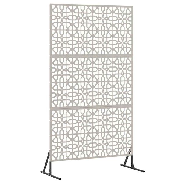 vidaXL Yksityisyysn&auml;ytt&ouml; Harmaa 100 x 50 x 180 cm Kulunut Ter&auml;s