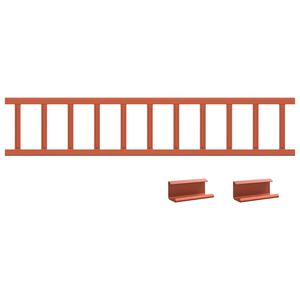 vidaXL Katto lumivahti Punainen 100 x 2,5 x 20 cm Ter&auml;s