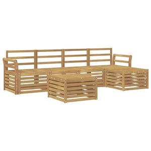 vidaXL Ulkosohvakokoelma 6 pcs valkoinen 59 x 59 x 37 cm