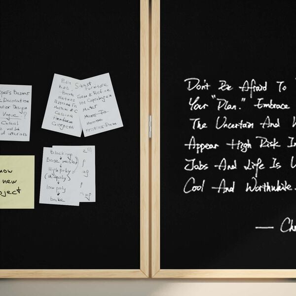 vidaXL Ilmoitustaulu Musta 80 x 80 x 1.4 cm T&auml;ysi m&auml;nty