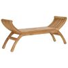 vidaXL Puutarhapenkki 2 -Seater 126 cm Tiikkipuu Luonnollinen