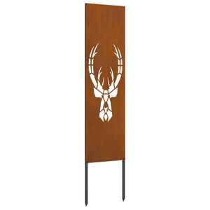 vidaXL Puutarhan yksityisyyden verho El&auml;inkuvio Ruosteinen 32 x 140 cm