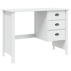 vidaXL Laatikollinen p&ouml;yt&auml; HILL Valkoinen 100 x 45 x 74 cm