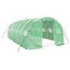 vidaXL Kasvihuone ter&auml;srungolla vihre&auml; 18 m&sup2; 6x3x2 m
