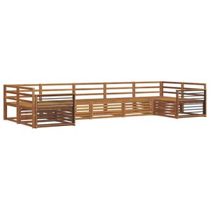 vidaXL Sohvasarjat 7 pcs Luonnollinen Tihe&auml; akasiapuu