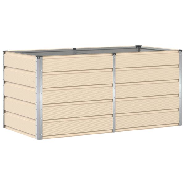 vidaXL Kukkalaatikko Ivoori 160 x 80 x 75 cm Ter&auml;s