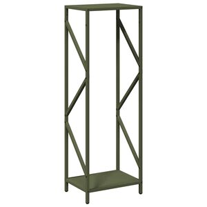 vidaXL Polttopuut oliivinvihreä 34x25x100 cm Kylmävalssattu teräs