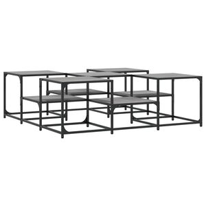 vidaXL Sohvap&ouml;yt&auml; harmaa Sonoma 121x121x40 cm tekninen puu