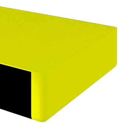 vidaXL Kulmasuoja keltainen ja musta 6x2x101,5 cm PU