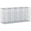 vidaXL Gabion Kohotettu Peti 170 x 50 x 80 cm Galvanoitu ter&auml;s Hopea