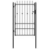 vidaXL Aitausportti ASTEN 100 x 150 cm Metalli Musta Lukittava