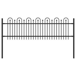 vidaXL Piikki Kaari Aita DRONTEN 200 x 110 cm Jauhemaalattu Ter&auml;s