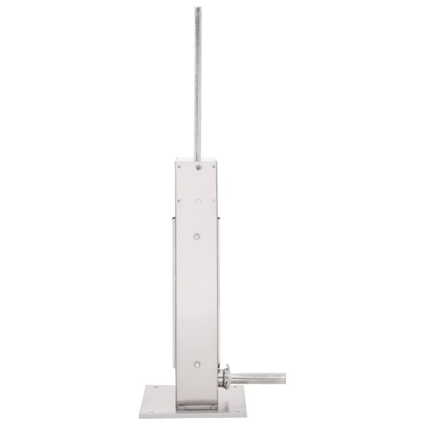 vidaXL Manuaalinen makkarant&auml;ytt&ouml;kone hopea 7 l ruostumaton ter&auml;s