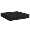 vidaXL Kelluvat sein&auml;hyllyt 4 kpl musta 23x23,5x3,8 cm MDF