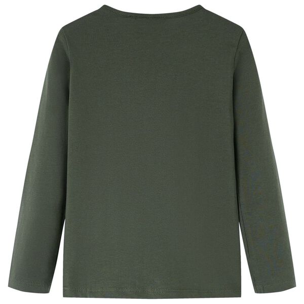 Lasten pitkähihainen T-paita khaki 92