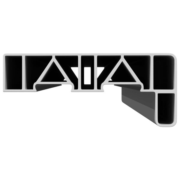 vidaXL Ikkunakynnys Valkoinen 80 x 15 x 4,5 cm Polyvinyylikloridi