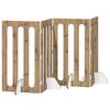 vidaXL Taitettava lemmikkitarha 4 pcs Artisan Tammi 201 x 38 x 90 cm