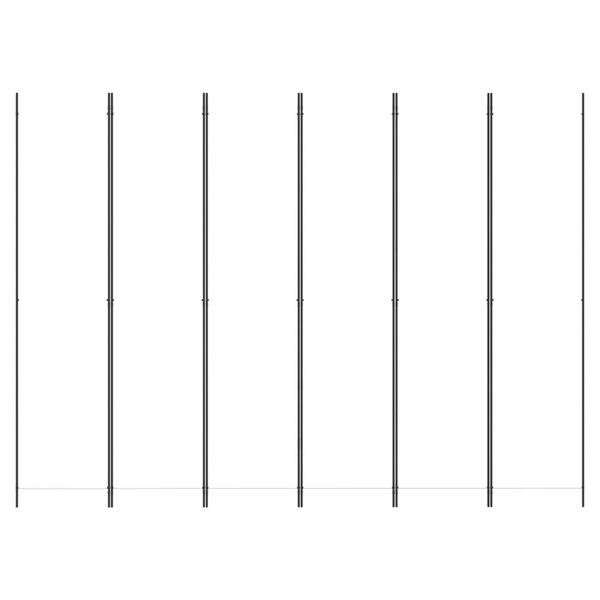 vidaXL 6-paneelinen Tilanjakaja valkoinen 300x220 cm kangas