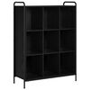 vidaXL Kirjahylly 57 x 33 x 111 cm Tekninen puu Musta tammi