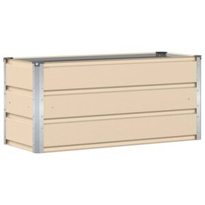 vidaXL Kukkalaatikko Ivoori 100 x 40 x 45 cm Ter&auml;s