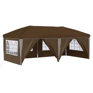 vidaXL Pop-up Juhlateltta 575 x 288 x 245 cm Taupe