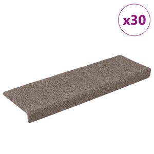 vidaXL Porrasmatot itseliimautuvat 30 kpl 65x21x4 cm beige suorakaiteen muotoinen reuna