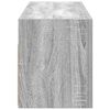 vidaXL Kylpyhuoneen sein&auml;kaappi harmaa Sonoma 80x25x30 cm tekninen puu