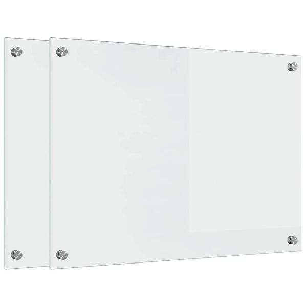 vidaXL Keitti&ouml;n suojapaneeli 2 pcs L&auml;pin&auml;kyv&auml; 70 x 50 cm