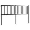 vidaXL Metallinen vaihtop&auml;&auml;ty musta 160 cm