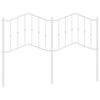vidaXL Metallinen vaihtop&auml;&auml;ty valkoinen 140 cm