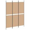 vidaXL 3-paneelinen huoneen jakaja Beige 5FT King Size Kangas