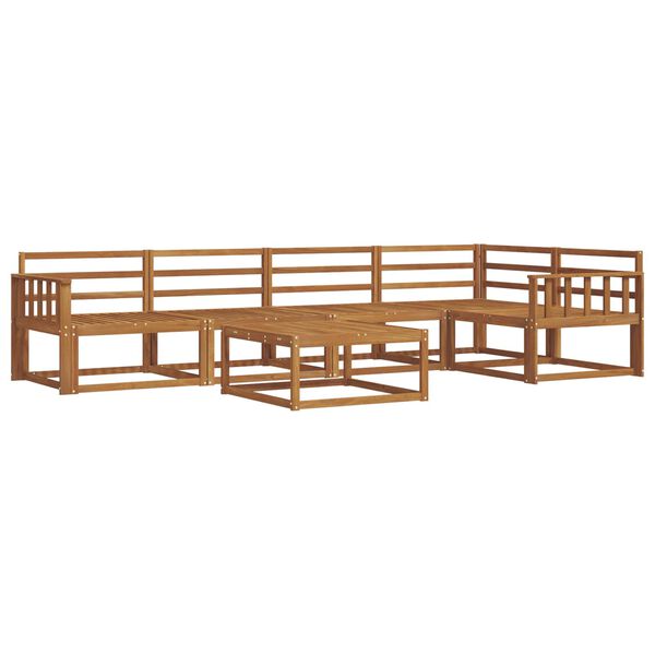 vidaXL Ulkosohvakokoelma 6 pcs Luonnollinen Tihe&auml; akasiapuu