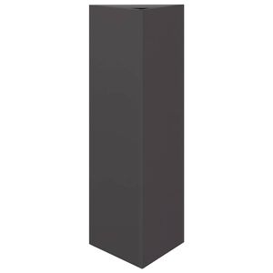 vidaXL Puutarhakukkalaatikko musta kolmio 30x26x75 cm ter&auml;s