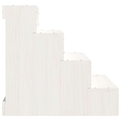 vidaXL Lemmikkiportaat valkoinen 40x49x47 cm täysi mänty