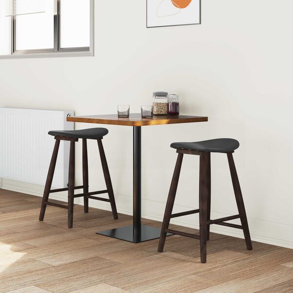 vidaXL Ruokatuolit 2 pcs Vaaleanruskea 46 x 37 x 63 cm