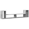 vidaXL TV-tasot 2 kpl betoninharmaa 100x30x50 cm lastulevy