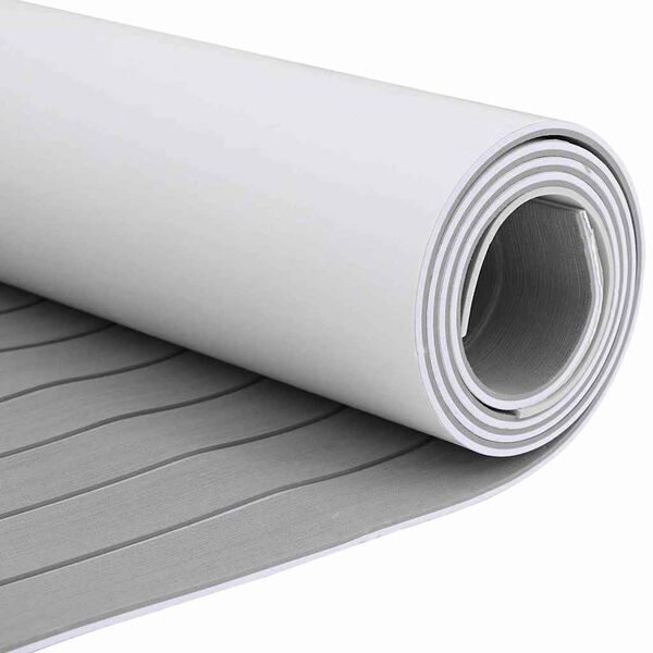 vidaXL Venepohja Vaalea harmaa ja valkoinen 240 x 60 cm EVA vaahto