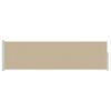 vidaXL K&auml;yt&auml;v&auml;verho 117 x 500 cm Polyesteri Suorakaide Beige