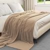 vidaXL Heittoviltti Camel 240 x 270 cm Fleese