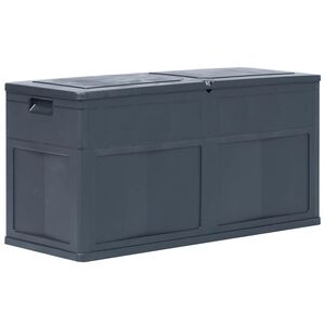 vidaXL Puutarhan varastoarkku 320 l musta