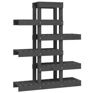 vidaXL Kasviteline harmaa 85x25x109,5 cm t&auml;ysi m&auml;nty