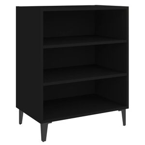 vidaXL Senkki musta 57x35x70 cm lastulevy