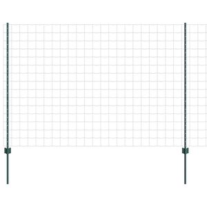 vidaXL Euroaita with Post 10 x 1,6 m PVC-pinnoitettu ter&auml;s Vihre&auml;